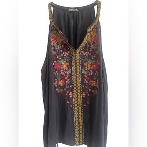 Chicsoul Sleeveless Embroidered Tank Top Size 3X